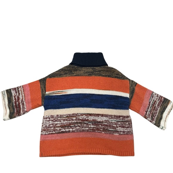 NWT, Knox Rose Cozy Colorful Striped Knit Turtleneck Sweater, Sz XS - Picture 10 of 16